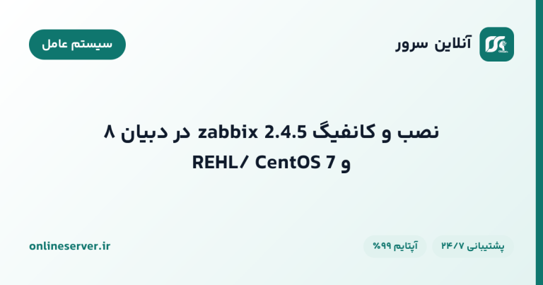 نصب و کانفیگ zabbix 2.4.5 در دبیان ۸ و REHL/ CentOS 7
