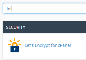 Let's Encrypt for Cpanel