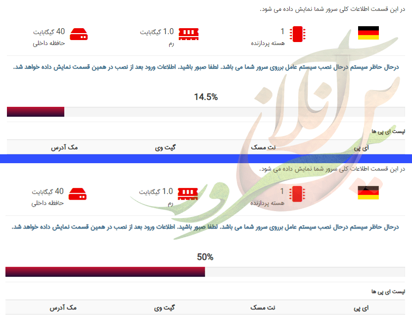 تغییر سیستم عامل سرور مجازی